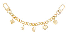 DARK Bag Chain With Sign Charms Gold