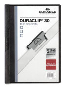 Klämmapp Duraclip A4 Svart, 30 blad