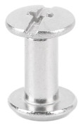 100 Set Skruvnit M2 Rostfritt Stål Höghållfast Rund Platt Huvud Bindskruvar 3x6x6mm/0.12x0.24x0.24in