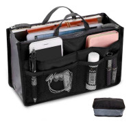 Bag in bag set inner bag black 28cm * 18cm * 3-10cm
