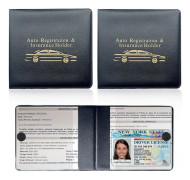Bilregistrerings- och försäkringshållare, 2-pack Viktig bilkorthållare Dokumenthandskfack Organizer