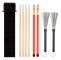 Classic Drum Set, 4 Pairs of Maple Drumsticks, Wire Brush and Rod Drumsticks with Storage Bag