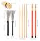 Classic Drum Set, 4 Pairs of Maple Drumsticks, Wire Brush and Rod Drumsticks with Storage Bag