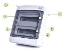 Noark N/T elcentral 1x12 hermetisk IP65 N+PE PHS 12T 101494