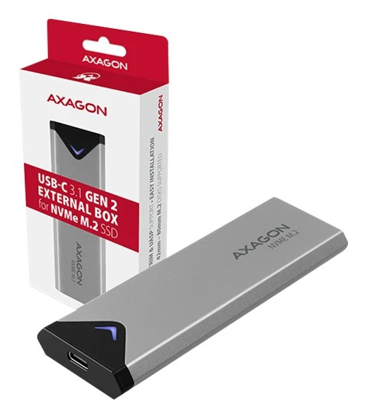 AXAGON EEM2-UG2 - Förvaringslåda - M.2 - M.2 NVMe Card / PCIe (NVMe) - USB 3.2 (Gen 2)