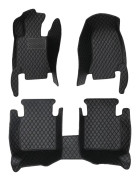Bilmatta, Anpassad Passform, Vattentät Skydd,Högerstyrd, 3PC Set-Svart