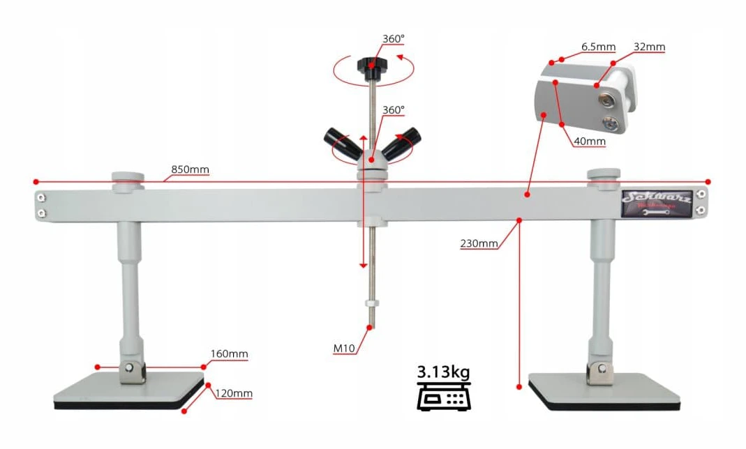 PANEL AVDRAGARE Spakarm 850 mm KLOR Vågig WIRE ELEKTROD