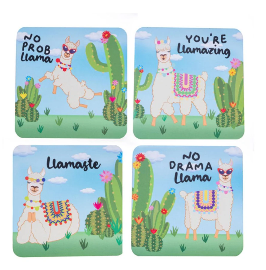 Underlägg Set 4st (10x10cm) (Lama)