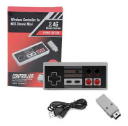 2.4GHz Trådlös Handkontroll Joystick Gamepad för NES Mini Classic Edition