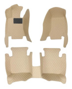 Bilmatta, Anpassad Passform, Vattentät Design,vänsterstyrd, 3PC Set-Beige