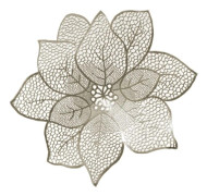 Atmosphera Placemat Flower152721dgold D44cm