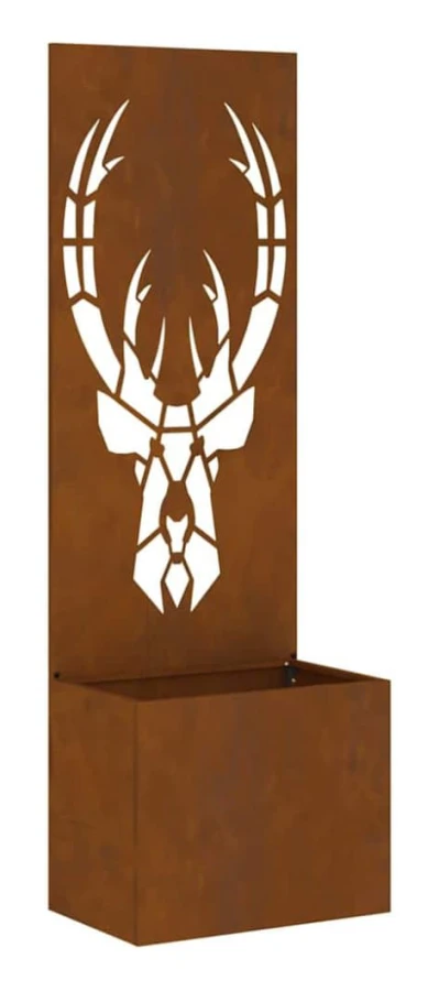 Trädgårds integritetsskärm Djurtryck Rostig 50 x 32 x 150 cm