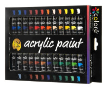 AKRYLFÄRGER I TUB PROFESSIONELLT SET MED DE BÄSTA FÄRGERNA 24 x 12 ml