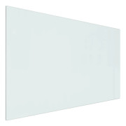 vidaXL Glasskiva för öppen spis rektangulär 80x50 cm