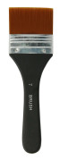 1 st Professionell platt pensel Nylon Trim Art Paintbrush Trähandtag för Gesso Stains lim No.7
