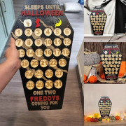 Halloween Nedräkningskalender Adventsdekoration Heminredning Skrivbord, Helt ny