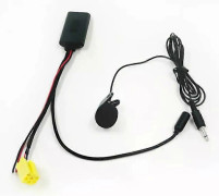Biurlink 150CM Bilradio Bluetooth 50 Aux-kabel Mikrofon Handsfree MIC Adapter ISO 6Pin för Fiat Ducato 2011 Radioenhet