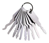 10 st Blank Nyckel Oklippt Blad Nyckel Embryo Kedja Bilnyckel Maskin Motorcykel