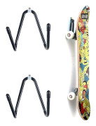 Paket Skateboard Väggfäste Hängare med Hängande Skruvar för Skateboard, Longboard, Pennyboard, Klassisk Gitarr