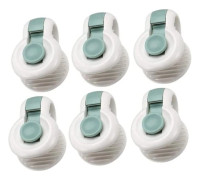 [xin] Halkfria Täckeclips, 6-pack, Grön, 30 mm tjocklek – Håller filtar på plats
