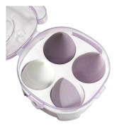 Skönhetsmakeupägg luftkudde puderpuff makeupägg torr och våt dubbel användning absorberar inte puder supersoft 4 set