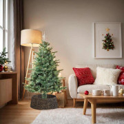 vidaXL Julträdskrage Svart 75 x 75 x 25 cm Vattenhyacint