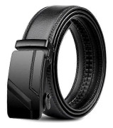 105 150 140 130 160 170 cm Stort Plus Size Herrbälte PU Märke Mode Automatiskt Enkelt Spänne Svart PU Läderbälte 3,5 cm Bredd Bälten