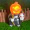 Pumpa Riddare Halloween Lampa - Perfekt Trädgård, Bordsdekoration för Barnrum & Veranda