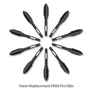 Huion PN04 10 st Ersättningsspetsar för Penna Grafisk Tablet Pennspetsar Högkvalitativa Slitstarka Pennspetsar för Huion PW100/PW201