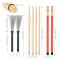 Classic Drum Set, 4 Pairs of Maple Drumsticks, Wire Brush and Rod Drumsticks with Storage Bag