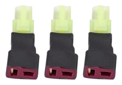3 st T-kontakt till Mini för Tamiya-kontaktadapter T PLUG T-kontakt hona