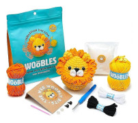 Virka Kit för Nybörjare DIY Virkad Plyschdjurskit Nybörjarvirkningskit (FMY) lion