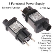 AC 220V till 31VDC 6W 8 Funktionell SELV LED-drivare EU-kontakt S-XF4-