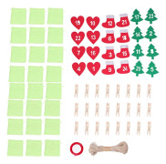 24 st Julväska Lyckonummer Dragsko Julsäck Adventskalender Julpåse