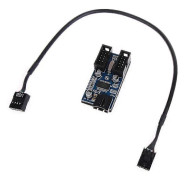 9-pins USB Header Splitter 1 till 2 Hona Förlängningskabel Kort För Moderkort