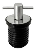 Adjustable T-Handle Twist-In Boat Drain Plug Bung Socket 25mm