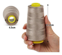 Sytråd Polyester Spolar 5 Färger 3000 Yard Spolar Overlock Kon för Symaskin (C)