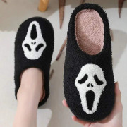 Ghostface Tofflor Pumpatofflor Halloween Tofflor RÖDA 6 röd red 6[CO]