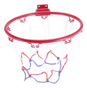 32cm Väggmonterad Basketkorg Nät Metallfälg Vägghängande Korg med Skruvar Inomhus Utomhus Sport