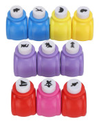 10 st Hålslag Mini Flera Mönster DIY Håltagare Set för Scrapbooking Nagelkonst