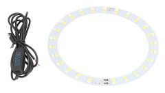 3V 5V 10W LED Ringljusplatta Kall Varm 2 Färger USB-driven Daglig Belysning