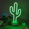 Kaktus LED Neonskylt – USB/Batteri Nattlampa, Presentdekor