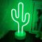 Kaktus LED Neonskylt – USB/Batteri Nattlampa, Presentdekor