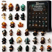 31 Nätter av Skräck Halloween Adventskalender 2025 24-delars Karaktär Leksak Barn Halloween Present Adventskalender