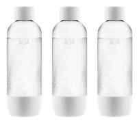 3-pack AGA AQVIA PET-flaska, 1L (Vit)