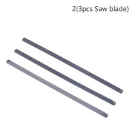 6 tums mini hem liten handsåg justerbar träbearbetningssåg med svart 3 st sågblad black 3pcs Saw blade