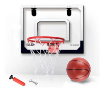 {XJ} Mini basketbollkorg för barn och vuxna, mini basketbollkorg för inomhusbruk för vägg, dörr och sovrum, skrivbord med 1 basketboll.