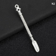 1 st Metall Liten Sked Med Mini Spade För Pulvermedicin Mea 2