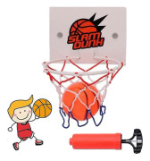 Mini Basketbollkorg Set Basketboll Barn Mini Basketboll Barn Sport Utomhus Inomhus Sovrum Badrum med Kraftfull Sugkopp Nät och Luft (FMY)