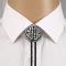 Fashion Western Cowboy Tie with Glittering Long Star Texas Bolo Tie Necklace